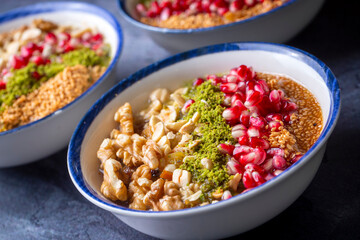 Traditional delicious Turkish dessert; Ashura (Asure)