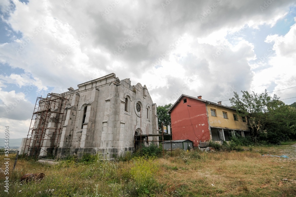 Canvas Prints Abandoned Old House , beautiful background digital image