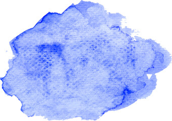 Blue color vector hand drawn watercolor liquid stain. Abstract aqua smudges scribble drop element illustration wallpaper
