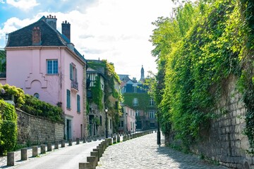 Paris, France,  buildings in Montmartre