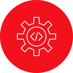 Unique Code Optimization Vector Icon