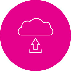 Unique Upload to Cloud Vector Icon
