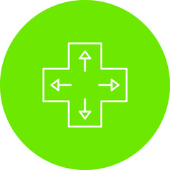 Obraz premium Unique Direction Keys Vector Icon