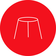 Unique Stool Vector Icon