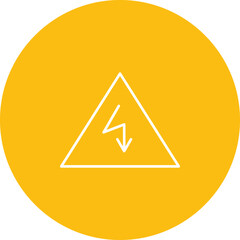 Unique Electricity Danger Vector Icon