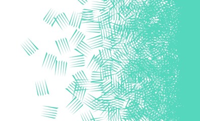 Abstract background. Green background. Texture. Particle decay