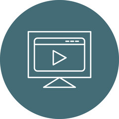 Video Streaming Vector Icon