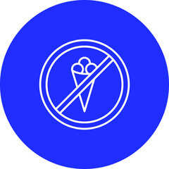 No Icecream Vector Icon