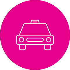 Obraz premium Cab Vector Icon