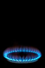 Gas - Gas stove burner in situation