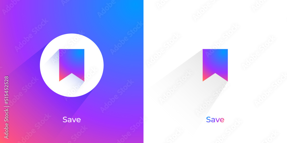 Wall mural profile icon app button. save ui ux icons. mobile app and application icons elements vector