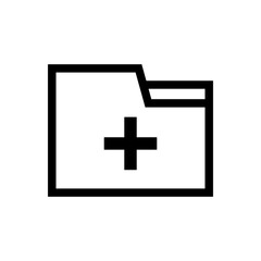 Add Folder icon. New folder. Vector.