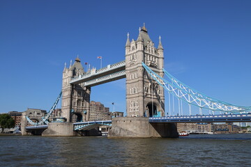 Fototapeta na wymiar View of Tower Bridge in London
