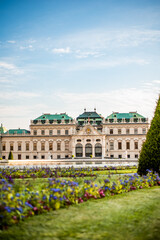 belvedere palace city - obrazy, fototapety, plakaty