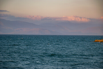 beautiful sunset over the sea