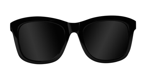 New stylish sunglasses isolated on white. Sun protection