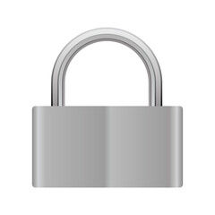 Illustration of door lock in detailed realistic style.