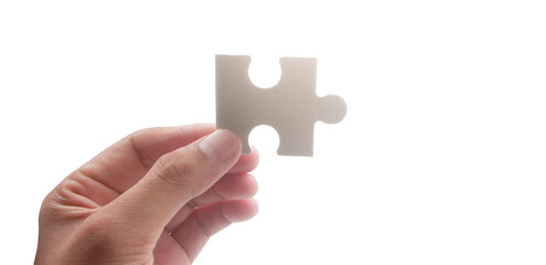 Connecting jigsaw puzzle. Business solutions success