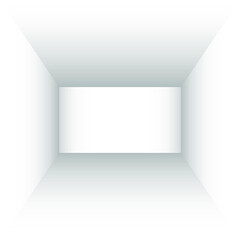 Empty white room. The interior of the box. Vector design illustration. Mockup for you business project