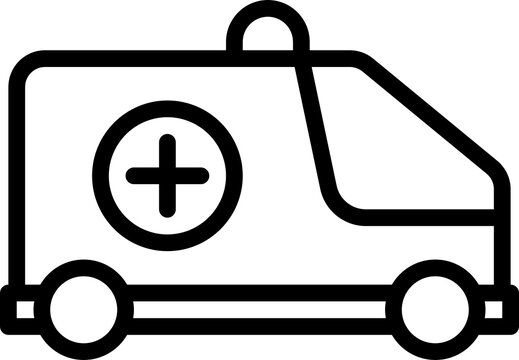 recommend clip art: Ambulance outline icon