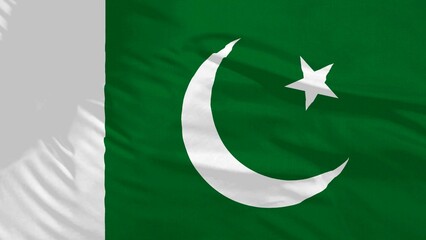 An illusration 3d of Pakistan flag