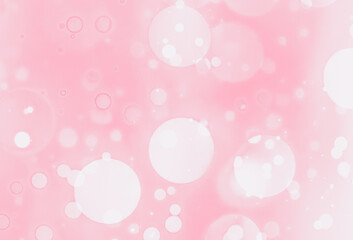  Beautiful abstract close up pink soap bubbles on white background, pink bubble texture, white glitter, love theme, love wallpaper, sweet celebrations,