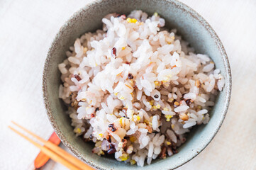 健康食　雑穀ごはん