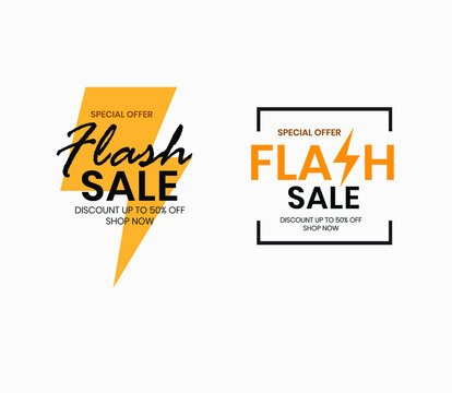 Flash Sale. Special offer price sign, Clip Art  Promotion Graphic Elements 