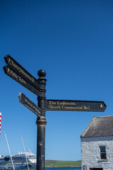 Fototapeta premium Lerwick und die Shetland Inselne