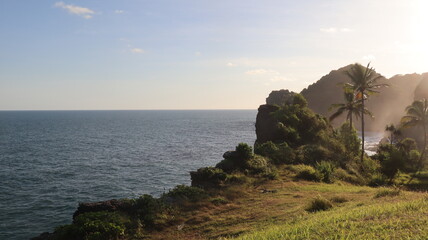 sunset over the mountains