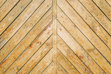 Fototapeta premium Background, texture of a wooden door, walls from old boards.