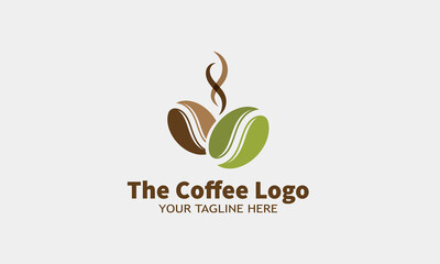 Coffee shop logo template designs concept vector illustration