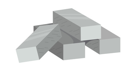 Building bricks Construction Industry. Vector illustration