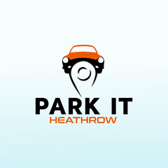 airport car parking company logo design