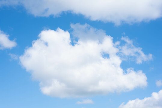 Blue sky with white clouds. High quality photo