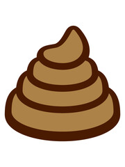 Großer Kacke Haufen ekelig 