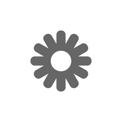 Flower Icon. Vector illustration, flat design. Isolated on white background