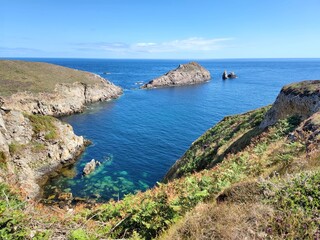 Fototapeta na wymiar Bucht in der bretonischen Küste