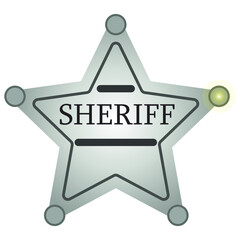 Sheriff vector badge