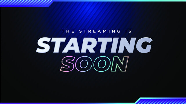 Streaming starting soon background design