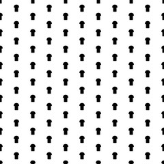 Square seamless background pattern from geometric shapes. The pattern is evenly filled with big black t-shirt symbols. Vector illustration on white background