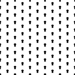 Square seamless background pattern from geometric shapes. The pattern is evenly filled with big black t-shirt symbols. Vector illustration on white background