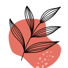 Abstract Leaves Blob