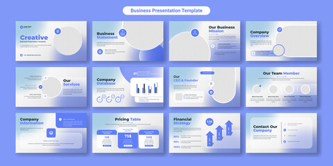 Creative business PowerPoint presentation slides template design. Use for modern keynote presentation background, brochure design, website slider, landing page, annual report, company profile