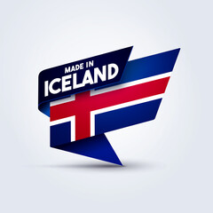 Made In Iceland Flag Pin