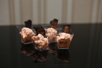 very expensive and tasty amazing food appetizers for booze and alcohol with vegetables for a party