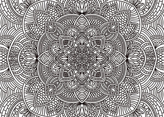 Mandala abstract illustration  art graphic design isolated on a white background