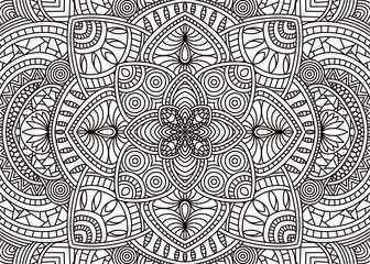 Mandala for coloring book. Abstract illustration  art graphic design isolated on a white background