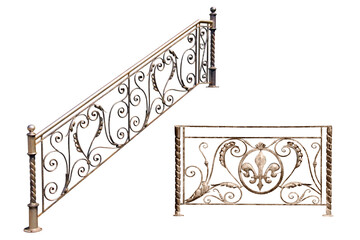 Decorative fence of the stairways, balcony, galleries.