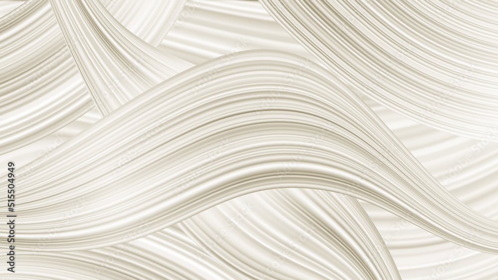Poster Abstract banner with colorful shapes. Fluid and wavy threads.
